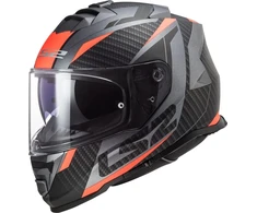 Orange Ls2, integralus motociklo šalmas storm ii racer matt titanium oranžinis, m