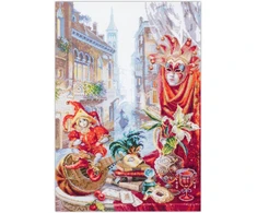 Organ Needles Magic Needle rinkinys kryželiu siuvinėjimui Carnevale di Venezia 30x45 cm