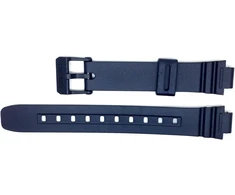 Originalus Casio laikrodžio dirželis, skirtas Casio La-20wh-1ah, La-20wh-1bh, La-20wh-4ah, La20wh-9ah, 20 mm x 27 mm, juodas, Pvc, sagties užsegimas 10393847, Pvc, 0
