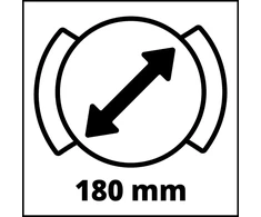 Originalus einhell 9 dalių poliravimo gaubtų ir šlifavimo pipirų rinkinys (poliravimo ir šlifavimo mašinos priedai, tinka einhell 180 mm poliravimo ir šlifavimo mašinoms
