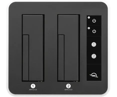 Owc U.2 Drive Dock dviejų skyrių Usb 3.2 (10 Gb/s) dokas, skirtas 2,5 colio ir 3,5 colio Nvme U.2 ir Sata diskams