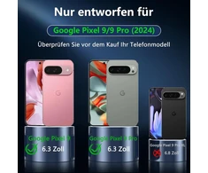 Owkey dėklas Google Pixel 9/9 Pro su Magsafe ir grūdintu stiklu, juodas