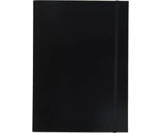 Pagna Basic Colours A4 formato dėžutė su 3 vidiniais atvartais ir elastine juostele, juoda