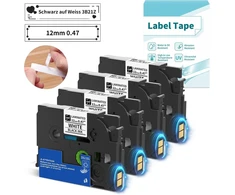 Pakeičiamos etikečių juostos Brother P-touch Tze-231, 12mm, balta