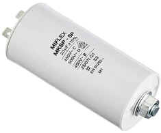Paleidimo kondensatorius variklio kondensatorius 0.68μf - 200μf 450v; Miflex, 0.68uf - 100uf pilkas