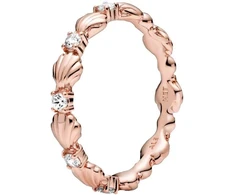 Pandora Žiedas Sparkling Shell Rose, dydis 56, sidabras, ne taurusis metalas, sidabras, netaikoma