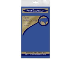 Party Essentials tvirta plastikinė staltiesė, 54 x 108", karališkai mėlyna, Party Essentials