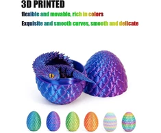 Paslaptingas drakono kiaušinis su 3d, drakono kiaušinis su drakonu, drakono kiaušinis, 3d drakono figūrėlė - magiška dekoracija ir dovana (snake Juodas Bronze)