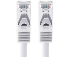PATCH 1attack.de 15 m - baltas - 1 vnt. Cat7 tinklo kabelis Sftp Komutacinis kabelis Lan kabelis Raw Cable 10 Gb/s - 500 Mhz surinktas su 2 Rj45 jungtimis Cat 6a