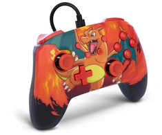Patobulintas laidinis Powera valdiklis, skirtas Nintendo Switch – Pokémon: Charizard Vortex, žaidimų pultas, žaidimų valdiklis, laidinis valdiklis, oficialiai licencijuotas