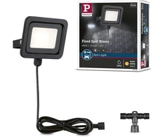 Paulmann 94585 Park + Light Led lauko prožektorius Bimea Ip65 kvadratinis su 1 x 4.5 W šiltai balta juoda metalinė garažo lemputė 3000 K