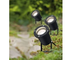 Paulmann 988.97 Special Line sodo prožektorių rinkinys iš 3 Ip44 Gu10 šiltai balta 3 x 3.5 W 98897 Led lauko apšvietimas įsmeigiamas sodo apšvietimas sodo šviestuvai laukui