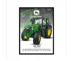 Plakatas Paveikslas ant sienos traktorius John Deere 6r 250