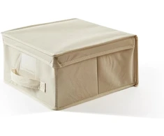 Perfetto Tnt Custody Easybox dėžė, matmenys - 28 x 30 x 15.5 cm, spalva - smėlio, audinys, ecru, vienas dydis