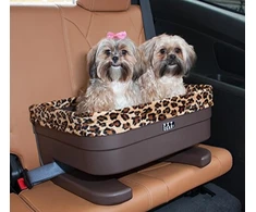 Pet Gear paaukštinta automobilinė kėdutė, didelė, juoda