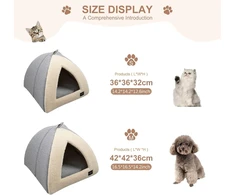 Petcute guolis katei, katės ola didelėms katėms, skalbiamas katės krepšys, guolis katėms ir šunims, itin minkštas guolis šunims su skalbiama pagalvėle, katės namelis su neslystančiu pagrindu, rankena