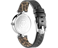 Philipp Plein laikrodis Pweaa0121, juodas, dirželis