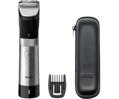 Barzdaskutė Philips bt9810/15 barzdos kirpiklis series 9000 prestige, užtikrinantis neprilygstamą tikslumą su ilgu šukų priedu