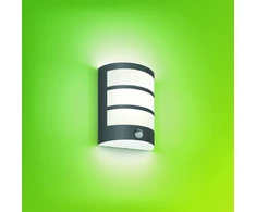 Philips Mygarden Led Python lauko sieninis šviestuvas su judesio davikliu, 6 W, šilta balta šviesa 2700 K, 600 lm, Ip44 apsaugos klasė, integruota lemputė, antracito spalvos