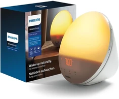 Philips Wake-up Light žadintuvas su spalvota saulėtekio imitacija, 20 šviesos lygių, 7 natūralūs garsai, naktinė lemputė (modelis Hf3531/01)