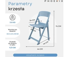 Phoenix Flap sulankstoma kėdė, modernaus dizaino, Python žalia