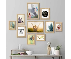 Photolini nuotraukų rėmelis Collage Basic kolekcija, modernus, baltas, pagamintas iš Mdf, su priedais, nuotraukų koliažas / nuotraukų galerija / nuotraukų rėmelių rinkinys