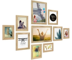 Photolini nuotraukų rėmelis Collage Basic kolekcija, modernus, baltas, pagamintas iš Mdf, su priedais, nuotraukų koliažas / nuotraukų galerija / nuotraukų rėmelių rinkinys