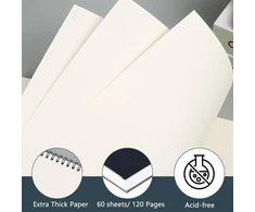 Piešimo bloknotas A4, 120 psl., 160 g/m², spiralinis