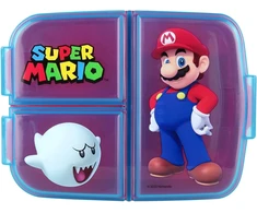 Pietų dėžutė Super Mario su 3 skyreliais vaikams
