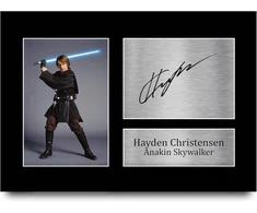 Plakatas Hwc Trading Hayden Christensen A4 be rėmelio, pasirašytas, spausdintas autografų paveikslėlis, nuotraukų ekranas, dovana Star Wars Anakin Skywalker filmų gerbėjams