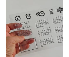 Planner kalendorius skaidrus antspaudas silikoniniai permatomi antspaudai kortelių gamybai dekoravimui ir "pasidaryk pats" scrapbooking nuotraukų albumų dekoracijos (style 1-2 pieces)