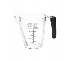 Plast Team virtuvinis matavimo indas, baltas, 0,5 l