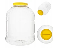 Plastikinis Pet indelis su dangteliu 15l agurkams