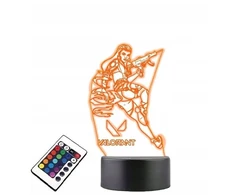 Platinet Lempa ant stiklo Gra Sieciowa Valorant Reyna 3d Led Rgb + nuotolinio valdymo pultas 16 spalvų