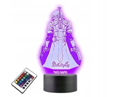 Platinet Lempa ant stiklo Kompiuterinis žaidimas Devil May Cry 3d Led Rgb + nuotolinio valdymo pultas 16 spalvų