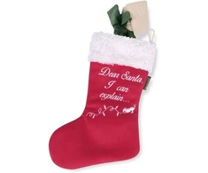 P.l.a.y. Pet Lifestyle And You pliušinis žaislas šuniui - Merry Woofmas kolekcija - Good Dog kojinė, 90 g