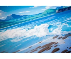 Playmats.eu K070 Pokemon Coast 24" x 14" guminis kortų žaidimo kilimėlis 61cm x 35.5cm