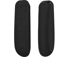 Playvital silikoninis dėklas ps5 media remote pulteliui, apsauginis dėklas, ergonomiškas dizainas, pilnas korpuso apsauginis dėklas, skirtas Playstation 5 pulteliui, juodas