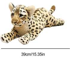 Pliušiniai žaislai animacinis liūtas tigras leopardas kimštinis pūkuotas lėlės dovanos vaikams suaugusiems