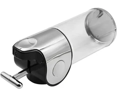 Pofet rankinio paspaudimo galvutės sieninis muilo dozatorius šampūno dozatorius dušo losjono dozatorius namams, vonios kambariui, virtuvei, viešbučiams, restoranams (sidabrinis, 500 ml)
