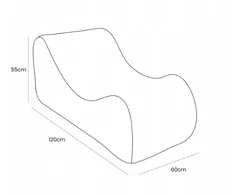 Poilsio gultas Wave Bearly Baltas