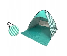 Pop Up palapinė Upf 50 Sun Shade Instant Tent paplūdimio palapinė žygiams Žalias Stripes L