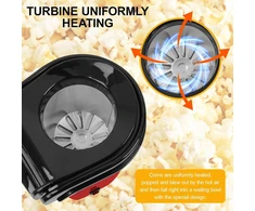 Popcorn gaminimo aparatas, 1200 W elektrinis spragėsių gaminimo aparatas, popcorn gaminimo aparatai su matavimo taurele, 2 minutės greitas, be riebalų ir aliejaus, valdymas vienu mygtuko paspaudimu, skirtas namų vaizdo įrašams ir filmams, vaikų gimtadieni