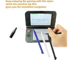 Ppx spalvingas plastikinis pakaitinis jutiklinis rašiklis, suderinamas su Nintendo 3ds Xl, New 3ds Ll, 3 vnt.