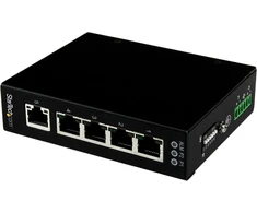 Pramoninis Gigabit Ethernet jungiklis, 5 prievadai, Din bėgelis/sieninis tvirtinimas