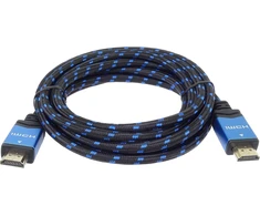Premiumcord 4k High Speed Hdmi 2.0b kabelis 3 m M/m 18 Gbps su Ethernet, suderinamas su Video 4k @ 60hz Uhd 2160p, 3d - paauksuotos jungtys, medvilnės danga, 3 m