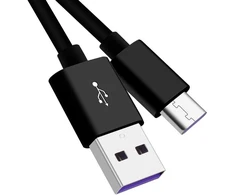 Premiumcord greito įkrovimo usb-c kabelis 1 m, super greitas įkrovimas 5a, usb 3.1 type c male į usb 2.0 male, greito įkrovimo ir duomenų perdavimo kabelis, tinkamas type c įrenginiams, juodas, 1 m