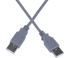 Premiumcord Usb 2.0 didelės spartos kabelis M/m 3 m, A Male į A Male, Usb jungties kabelis Hdd ir kt., dvigubai ekranuotas, Awg28, pilka spalva, ilgis 3 m