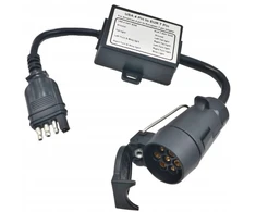 Priekabos jungties adapteris 4/7pin usa į eu