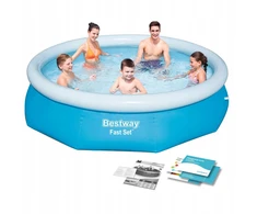 Pripučiamas apvalus baseinas Bestway 57266, 305x76 cm